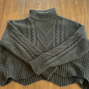 Black cropped sweater from shein. Gently worn. Size M